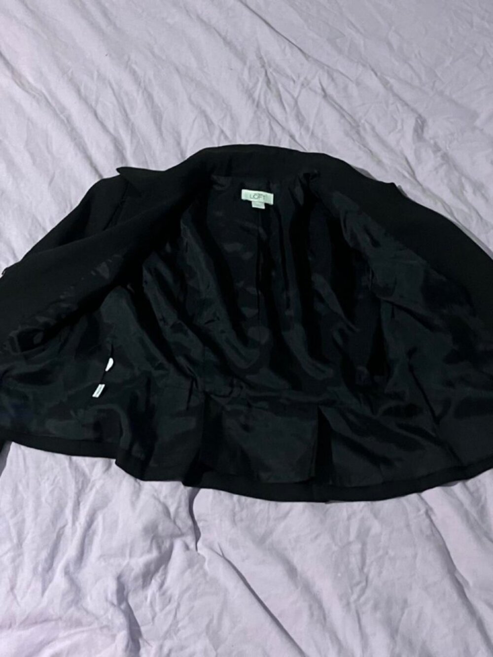 Ann Taylor Black Ruffle Jacket - Picture 4 of 6